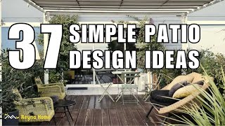 37 Simple Patio Design Ideas in 2024 for Your Outdoor Space [upl. by Moulden]