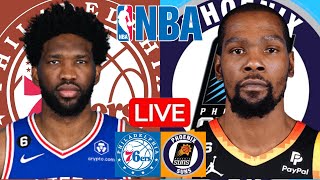 LIVE PHILADELPHIA 76ERS vs PHOENIX SUNS  NBA  PLAY BY PLAY  SCOREBOARD [upl. by Hiltan]