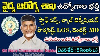 AP Staff Nurse Pharmacist Lab Technician LGS Jobs  AP Contract Basis Jobs Recruitment 2024 [upl. by Philomena]