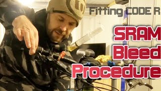 SRAM CODE R  bleeding method inc install amp hose shortening  how to bleed brakes sram code [upl. by Eznyl]