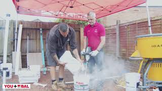 How to lay 20mm porcelain tiles onto Type 1 MOT [upl. by Deonne42]