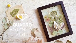 Tutorial Come realizzare un quadro botanical style  La Figurina [upl. by Ekalb189]