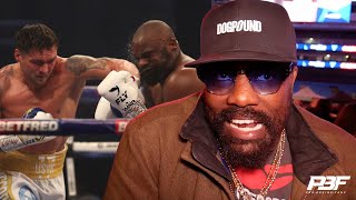 DEREK CHISORA REACTS TO OLEKSANDR USYK CALLING HIM THE HARDEST PUNCHER HES FACED CBS VS RIAKPORHE [upl. by Harlin]