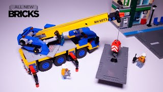 Lego City Mobile Crane 🚧 60324  Unboxing amp Speed Build [upl. by Oringa]