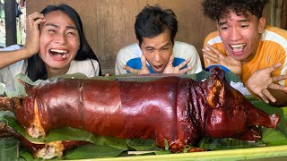 MUKBANG LECHON BABOY SUBRANG CRISPY [upl. by Jacenta466]