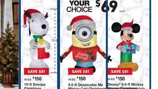 Lowes Black Friday Christmas inflatables Sold at Lowes for Black Friday New for 2017 Lowes USA [upl. by Merrie364]