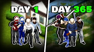 We survived a YEAR in Project Zomboid heres what happened [upl. by Rehotsirhc632]