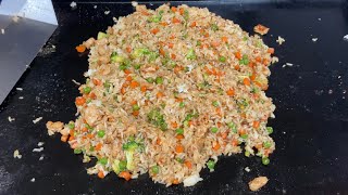 PORK FRIED RICE ON THE BLACKSTONE GRIDDLE  BLACKSTONE GRIDDLE RECIPES [upl. by Jabon564]