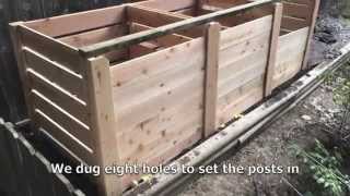 How to Build a 3Bin Cedar Composter [upl. by Berny401]