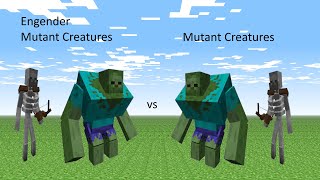 Engender Mutant Creatures vs Mutant Creatures Minecraft Mob Battle Java Edition 1122 [upl. by Egedan804]