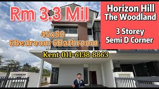 For Sale The Woodland Horizon Hills 3 Storey Semi D Corner [upl. by Slyke384]