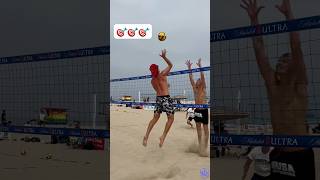 PERFECT SPOT to end the RALLY🎯🏐😮‍💨 beachvolleyball volleyball volleyballworld haikyuu avp [upl. by Yenetruoc]