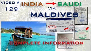 India to Saudi via Maldives complete information with proof Imuga form registration [upl. by Baggott]