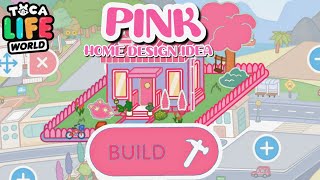 16 MINUTES TOCA BUILDS  TOCA LIFE WORLD PINK HOME DESIGN IDEA IN THE FREE HOUSE 🏠💕 FREE TO COPY🤍🌸 [upl. by Abramo]