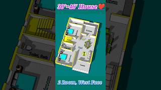 30×46 house plan 🏠housedesign home homedesign house architecture shorts short [upl. by Bowe]