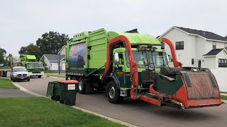 Walters Garbage Trucks On Cool Carts Friday Evening Recycling Rush [upl. by Benjy]