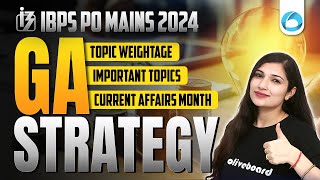 How to Prepare GA for IBPS PO MAINS 2024  IBPS PO Mains GA Strategy 2024  GA With Sheetal Mam [upl. by Eulaliah]