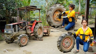 Restore and maintain damaged tractors restore old tractor to new  blacksmith girl [upl. by Anert858]