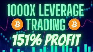 Bitcoin 1000x Leverage Trading Long Position On A Dip When To Buy The Dip On BTC [upl. by Annawal]