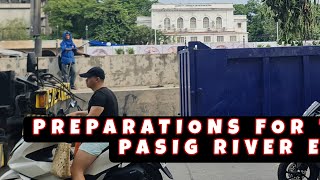 Preparations for the opening of Pasig River Esplanade ngayong gabi na 🇵🇭 [upl. by Aiva]