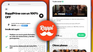 Rappi Prime Plus por 6 meses con Cupon  2023 [upl. by Nahsez]