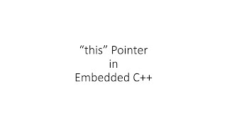 quotthisquot Pointer in Embedded C [upl. by Maunsell]