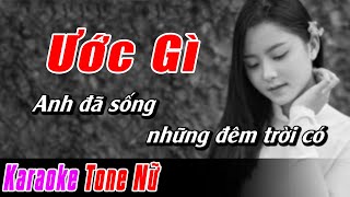 Ước Gì Karaoke Tone Nữ  Karaoke Nhạc Sống Cover Dễ Hát Mới Nhất NBP Music [upl. by Peacock777]