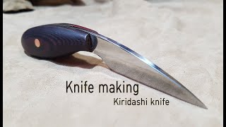 knife makingKiridashi knife 수제 칼 7 [upl. by Ateekahs305]