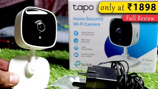 TPLINK Tapo C100  Home Security WiFi Smart Camera  2Way Audio  Night Vision  Full Review [upl. by Niamrej]