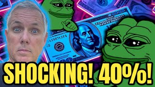 The Shocking Reason PEPE COIN Is Up 40 PEPE CRYPTO Holders Are Getting Rich [upl. by Meirrak]