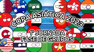 COPA ASIÁTICA 2023 FASE DE GRUPOS 1° JORNADA MR COUNTRY FOOTBALL [upl. by Anitsuga]