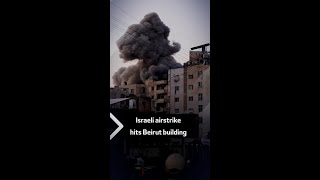 Israeli airstrike hits Beirut building [upl. by Geibel]