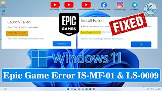 ✅ How To Fix Epic Games Error Code ISMF01 And LS0009 On Windows 1110 [upl. by Matteo]