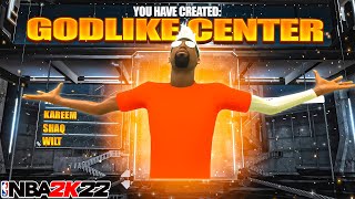 BEST CENTER BUILD in NBA 2K22 DEMIG0D GAMEBREAKING CENTER BUILD Best Badges 2K22 Best Build [upl. by Yltneb]