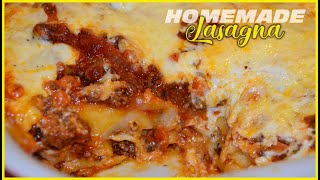 BEST Homemade Lasagna Pasta  Cheesy Creamy Juicy and Meaty Lasagna Pasta [upl. by Nylatsirhc]