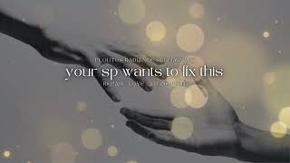 your sp wants to fix this ✨ subliminal for repair love  atonement warning highly effective [upl. by Ardnnek]