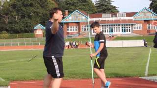 Javelin Throw Workshop  Loughborough Uni 11th October 2015 part1of2 [upl. by Hinkle875]