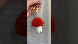 Mushroom crochet pattern keychain car hanger charm [upl. by Bever]