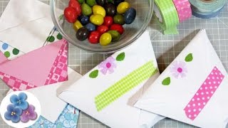 Bolsas de Papel para Regalos Fácil Dulceros para niños Origami Manualidades con Papel Pintura Facil [upl. by Tai954]