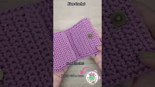 Crochet Wallet 😊 Card Holder Bag B55 [upl. by Sakul]