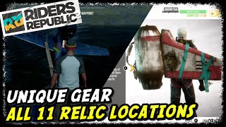 Riders Republic All Relic Locations Unique Funky Gear Locations [upl. by Kauslick201]