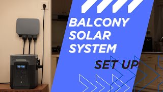 How to install EcoFlow PowerStream Balcony Solar System [upl. by Anaihs]