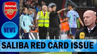 William Saliba Red Card Aftermath Arteta And Alan Shearer React [upl. by Selestina35]