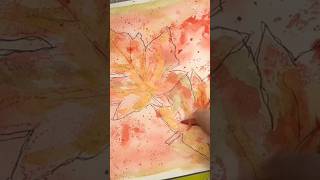 Watercolor Fall Vibes  Intuitive Autumn Painting [upl. by Ressay]