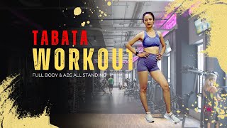 25 Min TABATA Full Body  ABS Workout All Standing Intense [upl. by Clarkson]