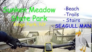 Sunken Meadow Park Mountain Biking  Fat Biking at Sunken Meadow [upl. by Damas]