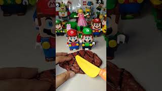 Mario Cutting Steak for Luigi mariobros luigi funny shorts Trending [upl. by Kcitrap]