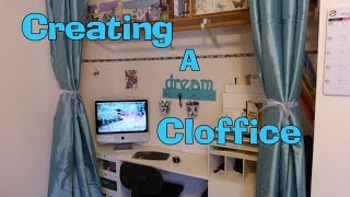 Creating a Cloffice Closet Office [upl. by Aicineohp]