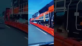 Transporting Rail Engine  shorts trend railover railway trending rail train tractor jcb [upl. by Dace]