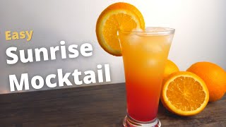 Easy Sunrise Mocktail  Pineapple Mocktail Recipe [upl. by Airam]